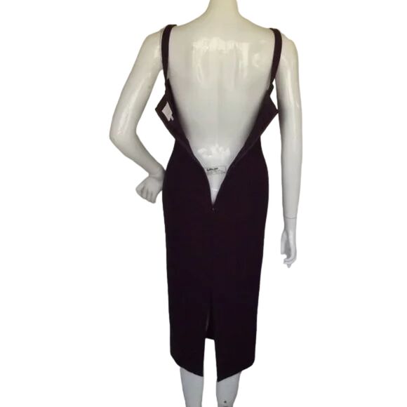 CINQ A SEPT Midi Dress, 2, Purple, Sleeveless/Wide straps, Back Zipper - Picture 8 of 14